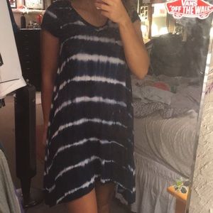 Tie dye tee dress